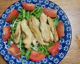 水菜とスティックチキンのサラダ作り方5写真