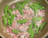 スナップエンドウと豚肉のオイスターソース作り方3写真
