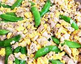 スナップエンドウと豚肉のオイスターソース作り方7写真