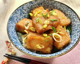 簡単仕上げ♪厚揚げの染み染み天ぷら丼作り方9写真