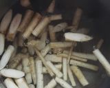 ゴボウと豚肉のゴマ和え…作り方2写真