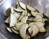即席漬け物♪茄子と大葉の和え物作り方1写真