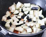 鶏ひき肉で作る！茄子のキーマカレー作り方2写真
