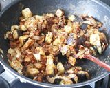 鶏ひき肉で作る！茄子のキーマカレー作り方3写真
