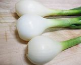 葉玉ねぎのダシダ炒め作り方1写真