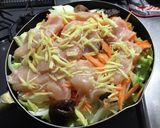 鶏胸肉と野菜の生姜蒸し作り方3写真