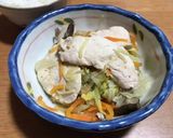 鶏胸肉と野菜の生姜蒸し作り方5写真
