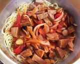 トマトハンバーグスパゲティ作り方6写真