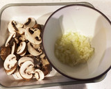 旨味凝縮★海老ときのこのクリームパスタ作り方1写真