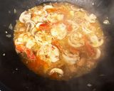 旨味凝縮★海老ときのこのクリームパスタ作り方7写真