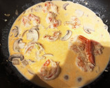 旨味凝縮★海老ときのこのクリームパスタ作り方8写真