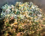ほうれん草と卵とチーズの焼きキーマカレー作り方7写真