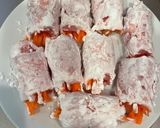 相性バツグン　大根キムチと人参の豚肉巻き作り方3写真