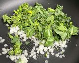 味噌汁リメイク 菜花の味噌ラーメン作り方2写真