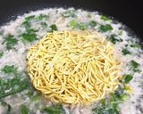味噌汁リメイク 菜花の味噌ラーメン作り方5写真