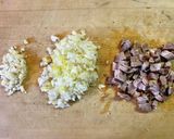 焼豚とねぎと玉子のシンプルチャーハン作り方1写真
