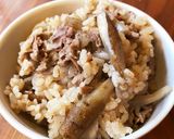 超簡単！牛肉とゴボウの炊き込みご飯作り方6写真