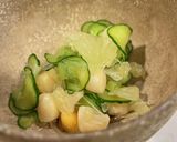 柑橘と小柱の酢の物作り方4写真