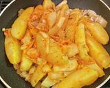 新ジャガイモと豚バラ肉のキムチ炒め作り方7写真