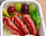 簡単スナックサンド茹で卵ソーセージ弁当作り方3写真
