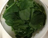 ☆ほうれん草のコンソメスープ作り方1写真