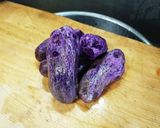 紫色のコロッケ作り方1写真