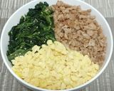 超簡単!鶏そぼろの三色丼ぶり!!作り方9写真