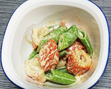 ちくわとスナップエンドウの一味マヨ和え♪作り方4写真