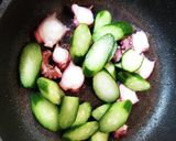 タコとキュウリのあっという間の簡単炒め作り方4写真