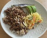 舞茸と挽き肉のそぼろ作り方7写真