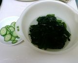 10分で副菜①ワカメとしらすのポン酢和え作り方1写真