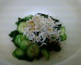 10分で副菜①ワカメとしらすのポン酢和え作り方2写真