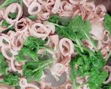 疲労回復！菜の花とイカのガーリック炒め作り方6写真