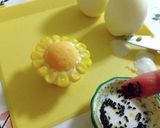 ＊ゆで卵とコーンでお花＊ヒマワリ風＊作り方6写真