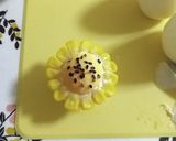 ＊ゆで卵とコーンでお花＊ヒマワリ風＊作り方7写真