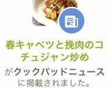 春キャベツと挽肉のコチュジャン炒め作り方1写真