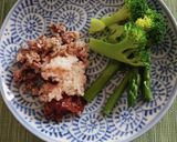 舞茸と挽き肉のそぼろ作り方8写真