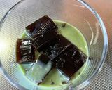 コーヒーゼリー★抹茶じゃなくて青汁甘酒添作り方7写真