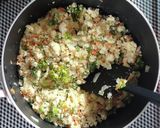 簡単副菜☆菜の花入り卯の花（おから煮）。作り方4写真