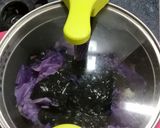 紫キャベツのイカスミ煮作り方3写真