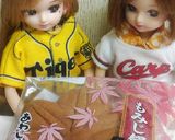 リカちゃん♡野球シリ*広島もみじ饅頭天*作り方1写真