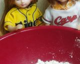 リカちゃん♡野球シリ*広島もみじ饅頭天*作り方3写真