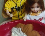 リカちゃん♡野球シリ*広島もみじ饅頭天*作り方6写真