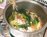 たっぷりねぎと豚肉のオートミール卵とじ作り方3写真