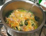 たっぷりねぎと豚肉のオートミール卵とじ作り方5写真