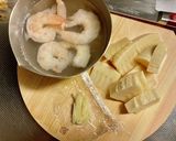 中華だしで手軽に！筍と海老の中華炒め作り方1写真