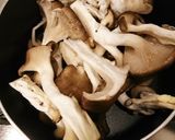 ヒラタケとネギのワサビ醬油作り方2写真
