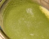 【抹茶バスクチーズケーキ】混ぜて焼くだけ作り方4写真