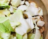 きのこ＆キャベツの鶏肉キムチ鍋作り方1写真