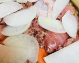 きのこ＆キャベツの鶏肉キムチ鍋作り方2写真